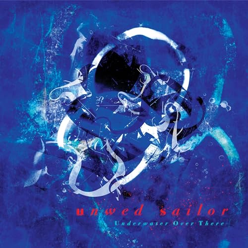 Abstract blue album cover for Unwed Sailor’s “Underwater Over There.”