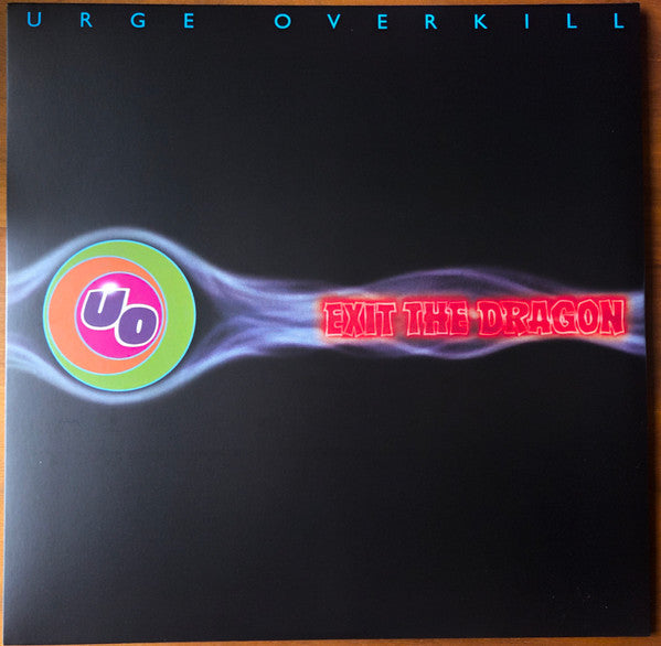 Black vinyl record cover with colorful logo and “Exit The Dragon” text.