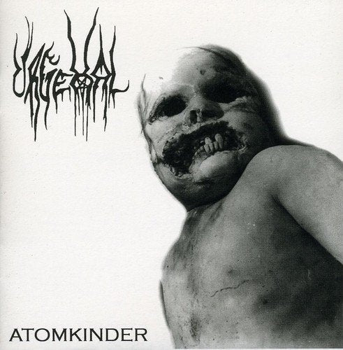 Black and white CD cover with distorted image of a child’s face.