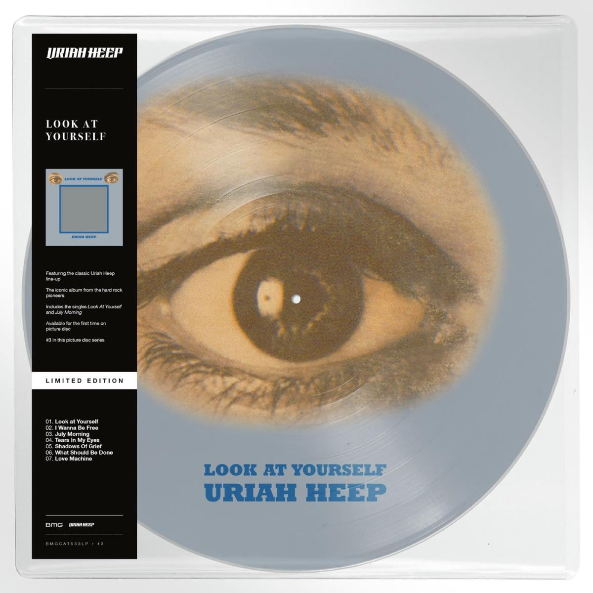 Uriah Heep "Look At Yourself" limited edition picture disc vinyl record.