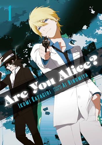 Manga cover featuring two characters with a gun, stylized text: "Are You Alice?".