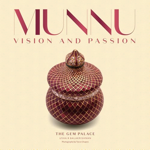Book cover: "Munnu: Vision and Passion" featuring a jeweled, red box.
