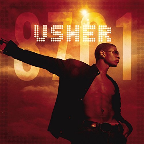 Usher’s “8701” album cover: artist portrait with large numeric title.