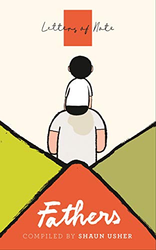 Book cover showing a child sitting on a father's shoulders against a geometric background.