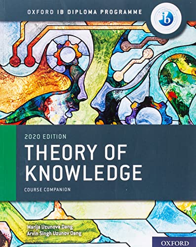 Oxford IB Theory of Knowledge course book with abstract stained-glass style cover art.