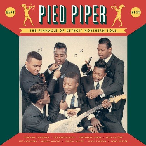 Album cover for “Pied Piper” featuring a group of men with instruments.