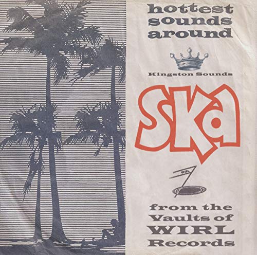 Vinyl record cover with palm trees and red “SKA” lettering.