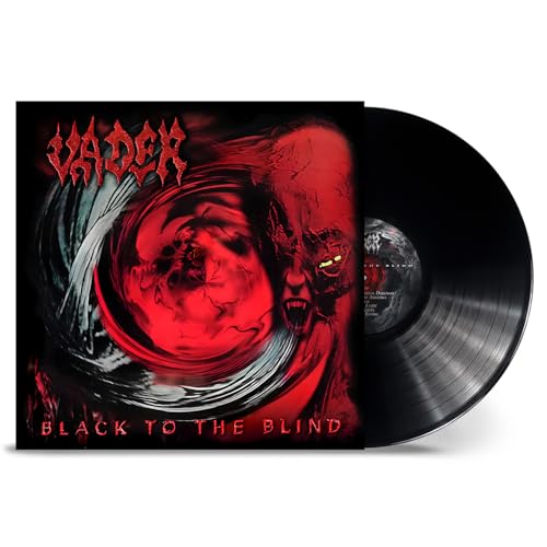 Vader Black to the Blind vinyl record with album cover art featuring red swirls.