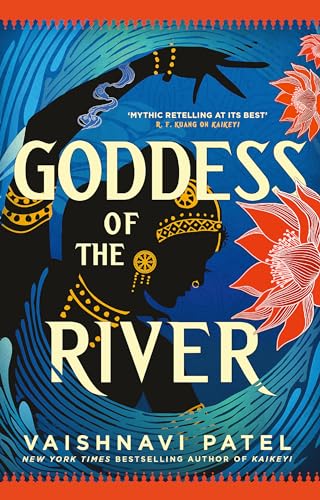 Book cover: Silhouette of a woman with floral and wave designs.