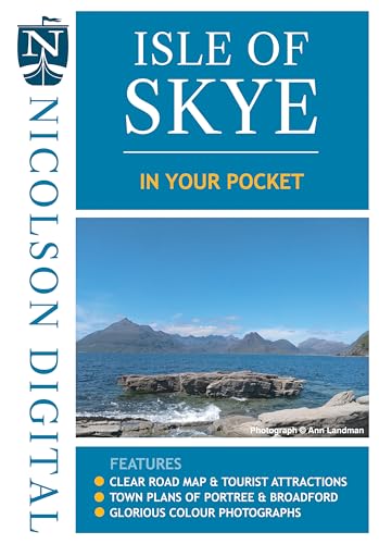 Map cover featuring the title Isle of Skye with a landscape photo of mountains.