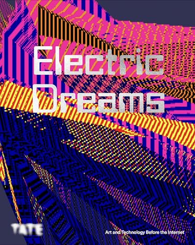 Book cover: "Electric Dreams," vibrant abstract geometric patterns, white text.