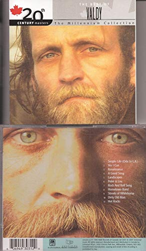 CD case for Valdy’s “Best Of” album featuring a portrait of the artist.
