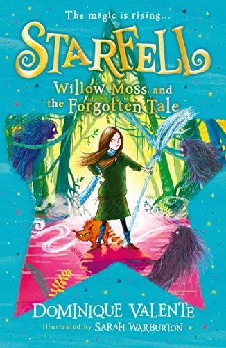 Book cover with fantasy artwork, featuring a young girl and mystical natural scenery.
