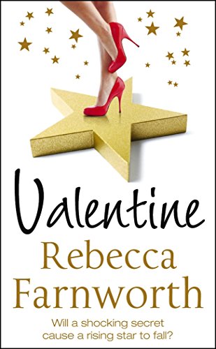 Book cover: red heels on a gold star, title "Valentine" by Rebecca Farnworth.