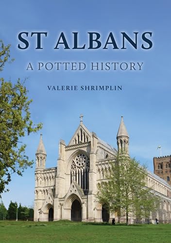 Book cover: “St Albans: A Potted History” with cathedral image.
