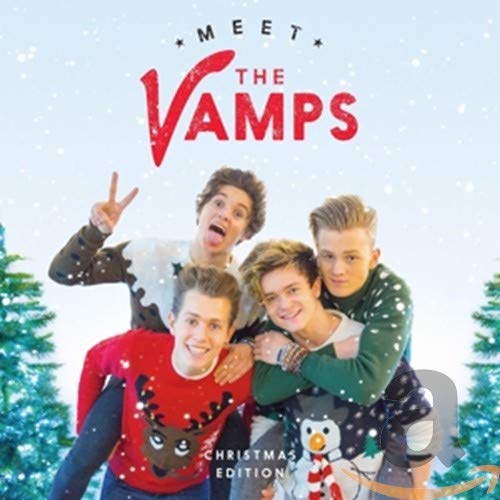 CD cover featuring four young men smiling amidst a snowy, festive background.