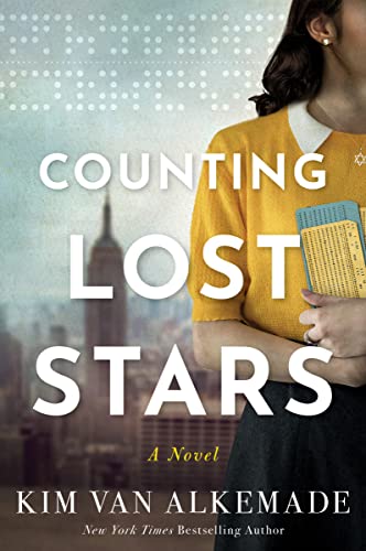 Book cover: woman with document, Empire State Building in background.