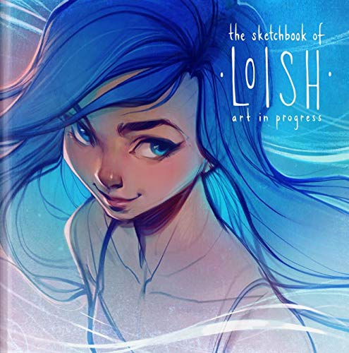 Book cover featuring a digital painting of a young woman with blue hair.