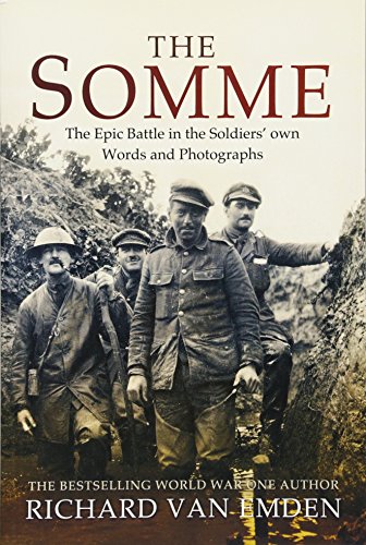 Book cover: "The Somme" featuring a vintage photograph of World War One soldiers.