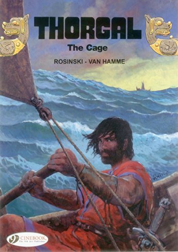“Thorgal Vol. 15: The Cage” cover, a bearded man on a stormy sea.