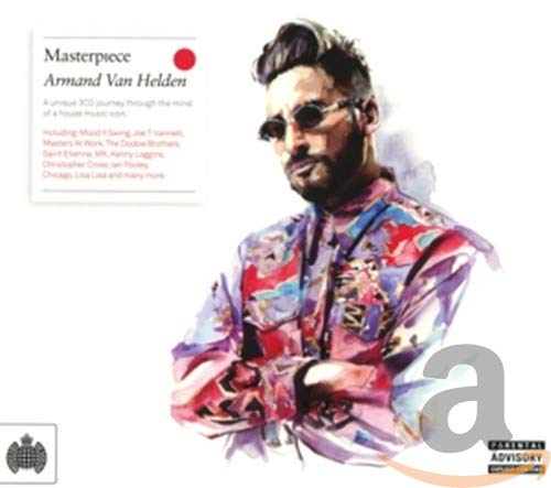 CD cover for Armand Van Helden’s “Masterpiece” featuring a portrait of the artist.