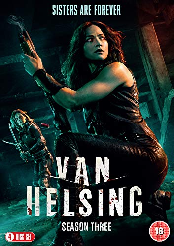 Van Helsing Season 3 DVD cover featuring a woman aiming a crossbow.