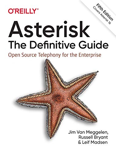 Book cover: “Asterisk: The Definitive Guide” with a starfish image.