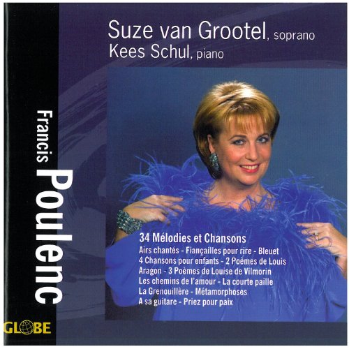 CD cover for Suze van Grootel’s recital of Francis Poulenc songs.