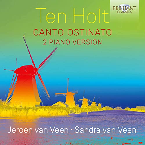CD cover for Ten Holt’s “Canto Ostinato” featuring Dutch windmills.