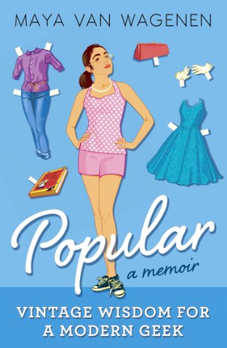 Book cover: illustrated woman with paper doll clothes, title “Popular.”