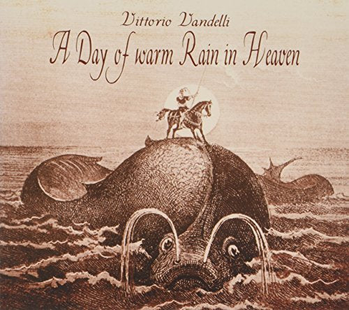 CD cover: Rider on a whale emerging from waves, sepia tone.