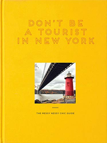 Yellow book cover with text, image of a bridge and lighthouse below.