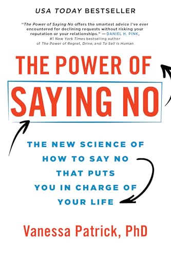 Book cover with red and blue text reading "The Power of Saying No.