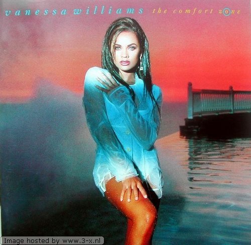 CD cover for Vanessa Williamsā āThe Comfort Zoneā featuring a wet-haired portrait.