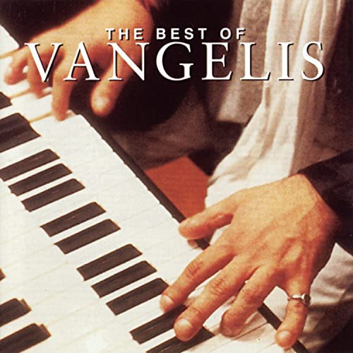 Vangelis album cover featuring hands playing a white synthesizer keyboard.