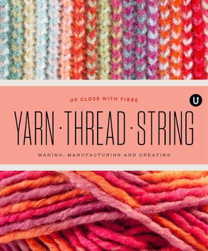 Book cover featuring colorful knitted textures and yarn strands.