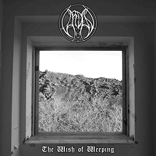 Black and white album cover with a window framing a landscape.