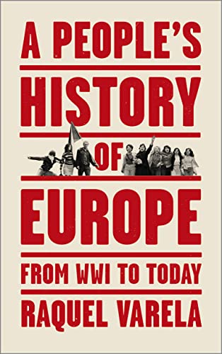 Book cover: “A People’s History of Europe” with a crowd illustration.