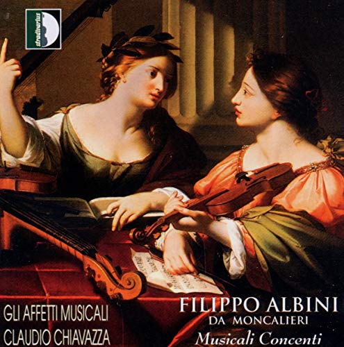 CD cover: two women with instruments, classical painting style.