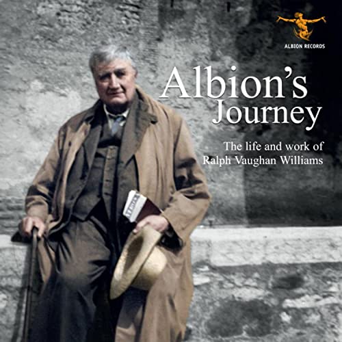 CD cover featuring portrait of composer Ralph Vaughan Williams.