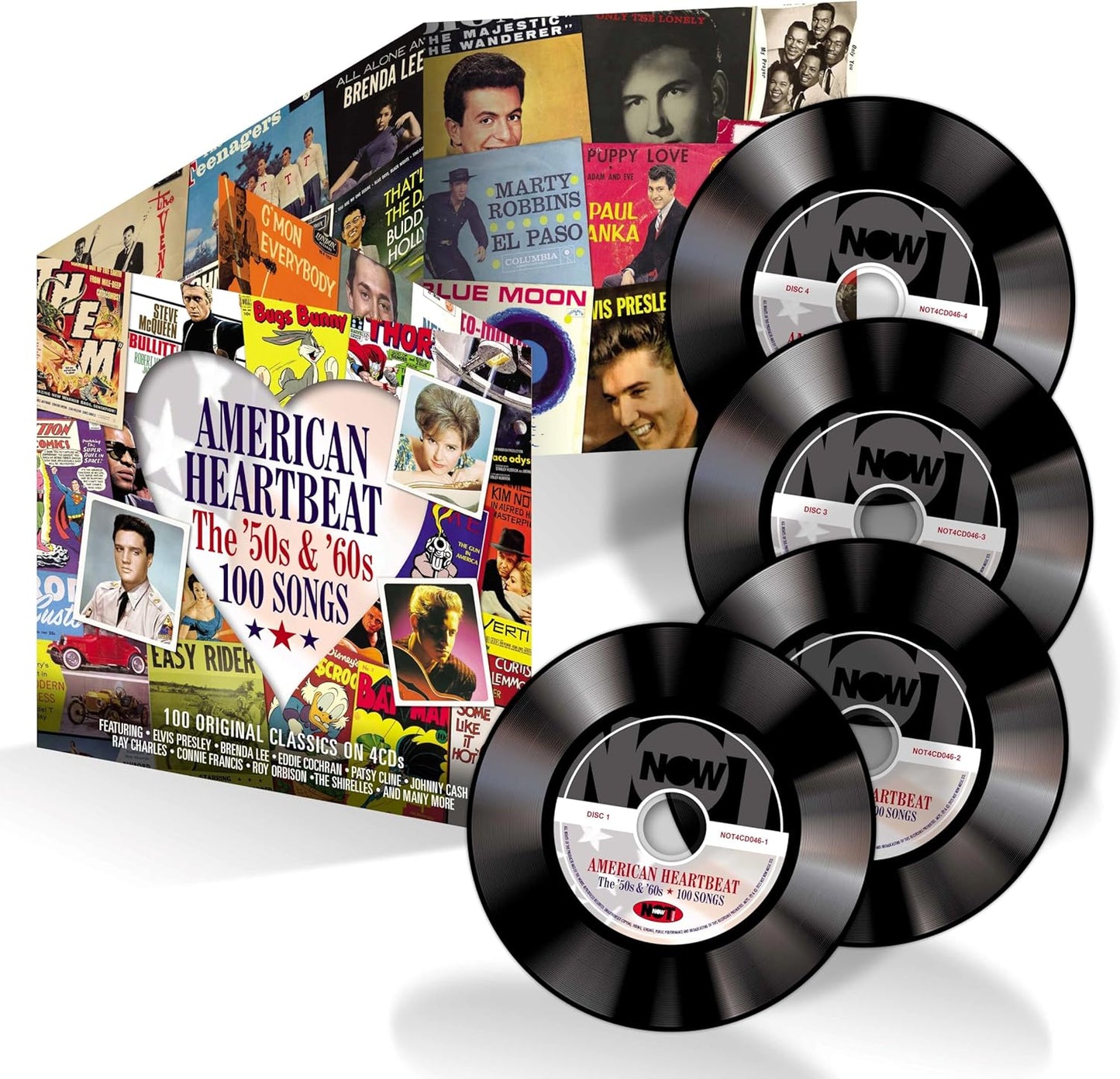 American Heartbeat CD box set featuring a collage of vintage music and movie imagery.