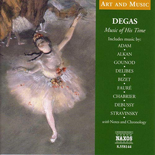 CD cover featuring a Degas painting of a ballerina with a green text sidebar.