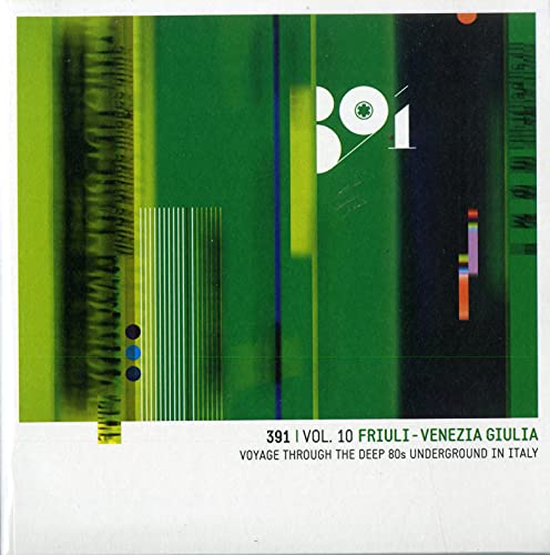 CD cover with abstract green and black geometric design, text "391 Vol.10".