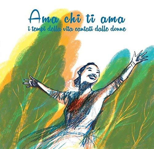 CD cover with illustrated woman raising arms in joyful pose.