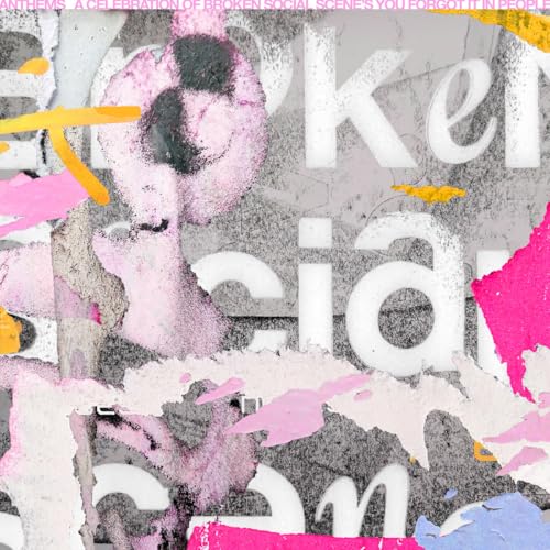 AbstractSmeCSPPCCCNtorn paper collage with pink accents and white text on a grey background.
