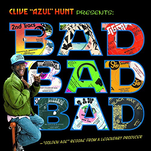 Album cover for “Bad, Bad, Bad” featuring Clive Hunt and a man in a hat.
