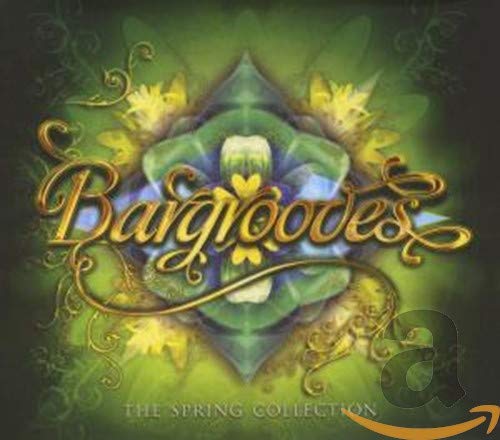 CD cover with floral design and golden “Bargrooves” lettering.
