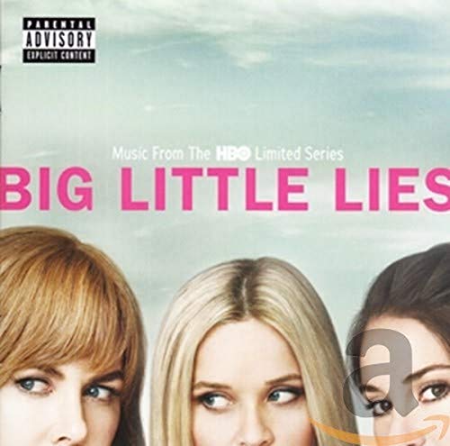 CD cover for Big Little Lies featuring three women's faces against a blue sky.