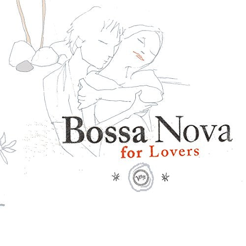 CD cover with sketched couple embracing and text “Bossa Nova for Lovers”.