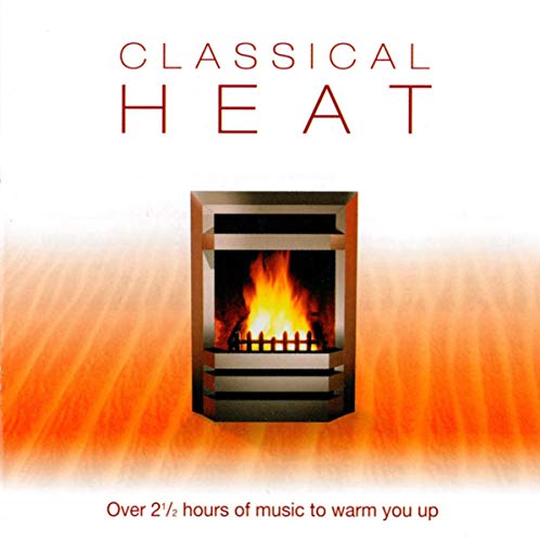 CD cover: "Classical Heat" with a fireplace image and orange gradient.